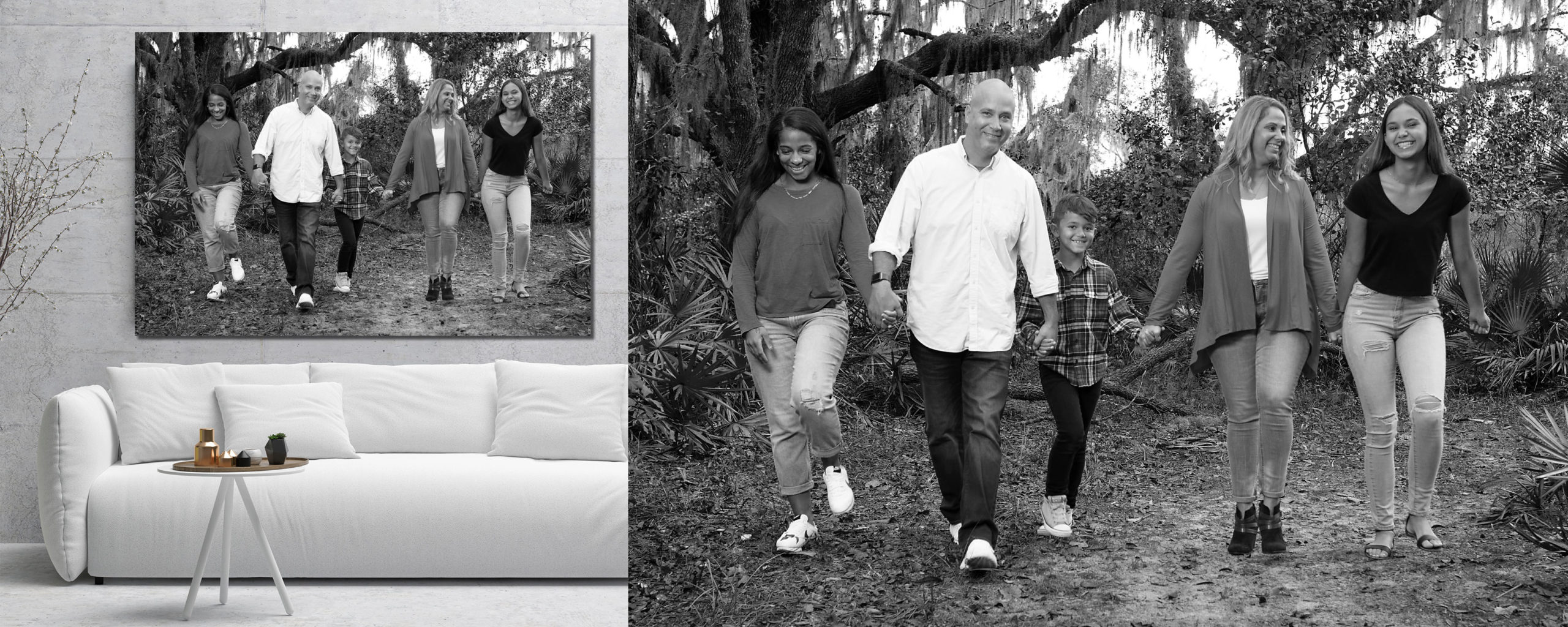 Tampa Bay's Premier Black & White Fine Art Family Studio Family Portrait Artist