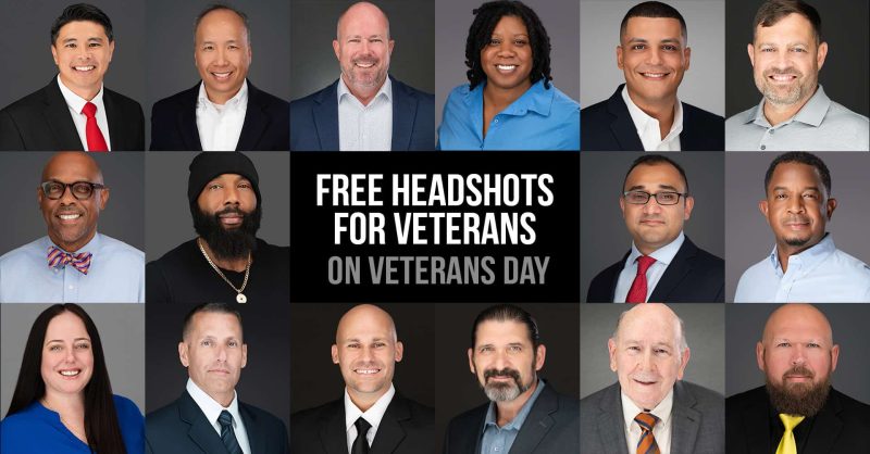 Veterans Day headshots in Lithia FL at Spark Pilates mobile studio by Headshots by James Connell