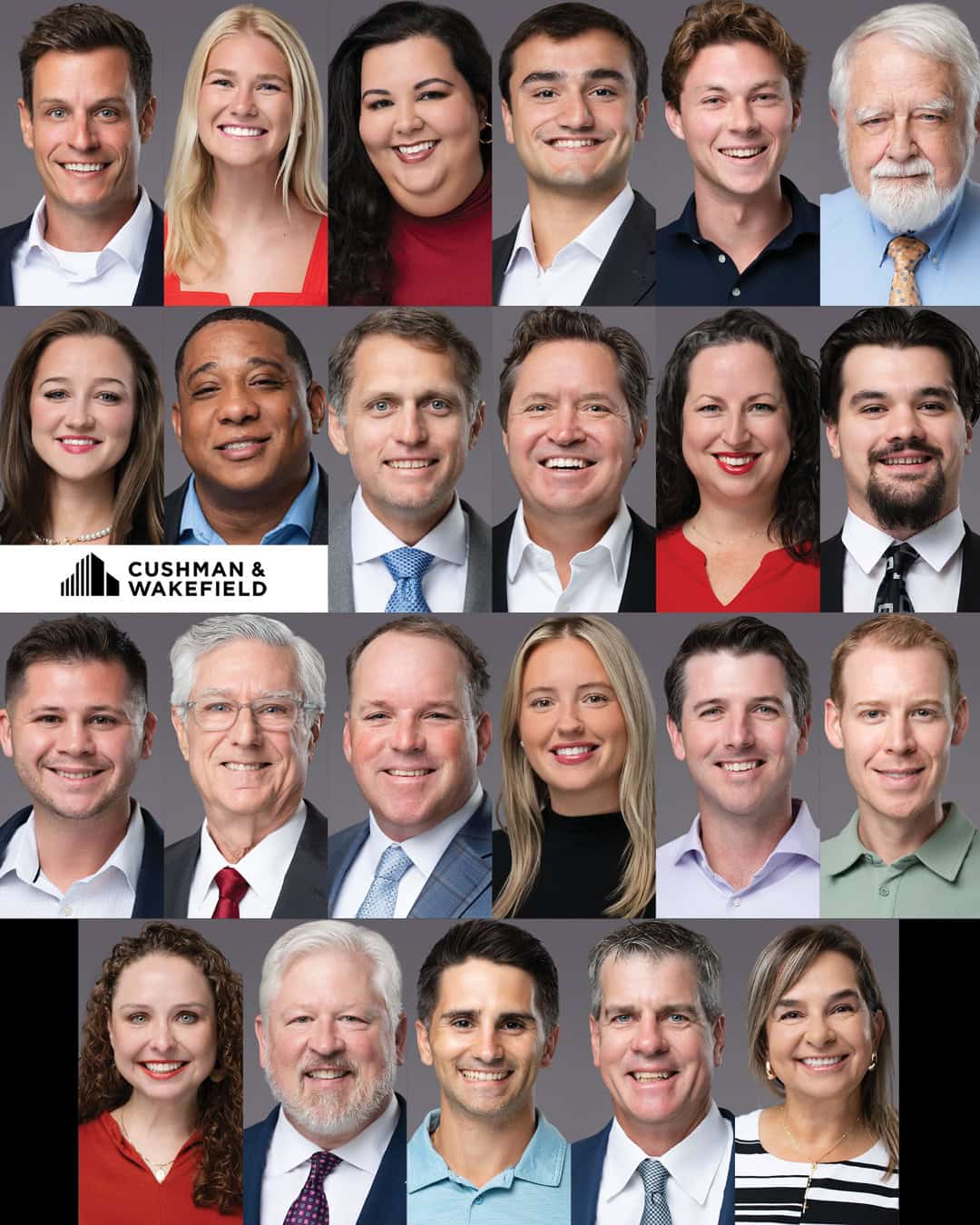 Tampa corporate headshots for entire office team